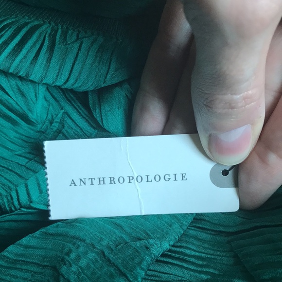 Current Air women’s Small. Vert green textured v- neck 100% polyester brand new - Picture 6 of 7